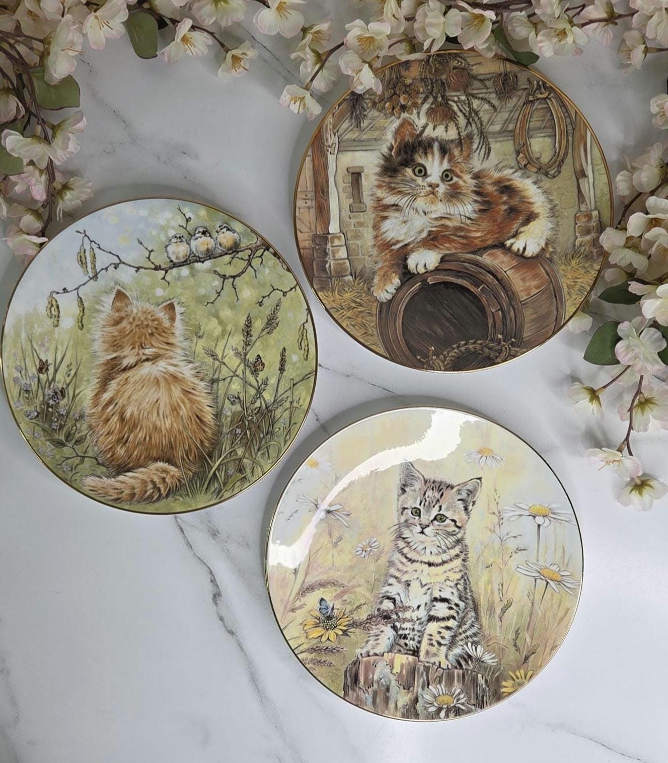 ハミルトンコレクション 猫の置物 ブラックキャット割れ物では