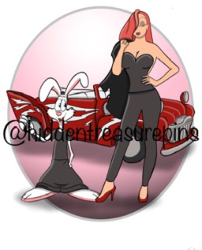Greased Rabbits LE25 3\u201d Hard Enamel Pin