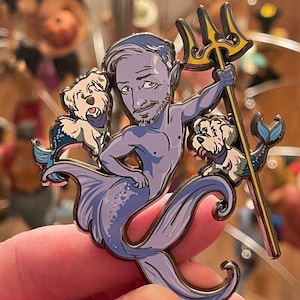 3&quot; Merman y sus compinches fantasía duro esmalte pin LE25