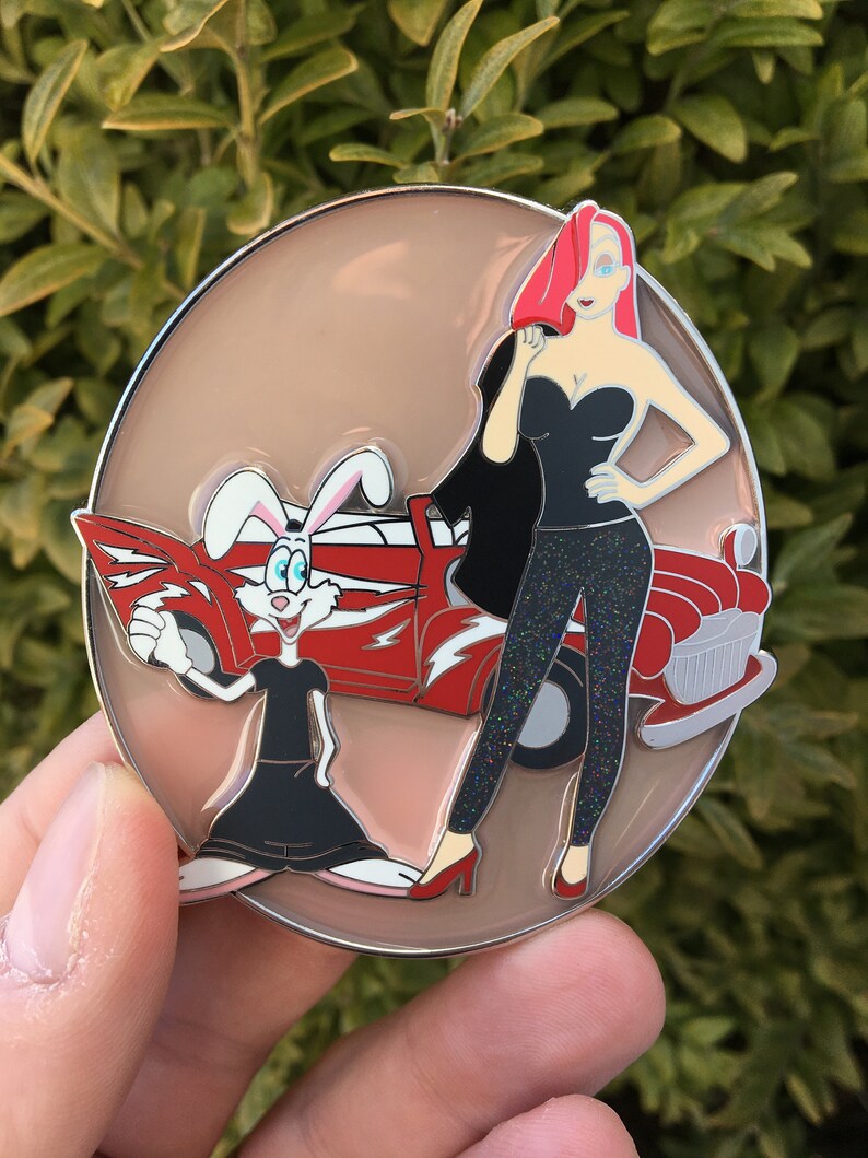 Greased Rabbits LE25 3\u201d Hard Enamel Pin
