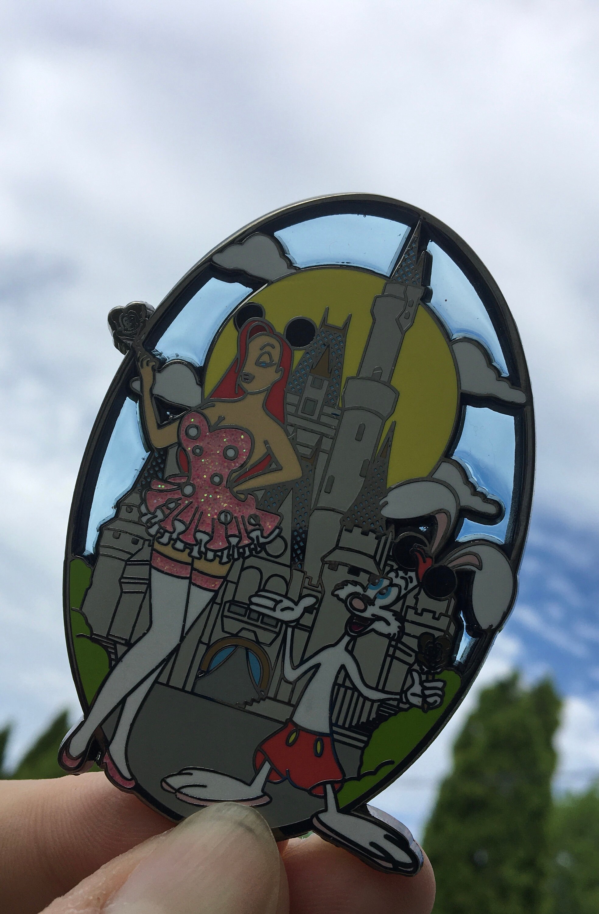 Roger Rabbit Fantasy D Pin Jessica & Roger Rabbit Magic Kingdom 3” Hard Enamel Fantasy Pin - Etsy