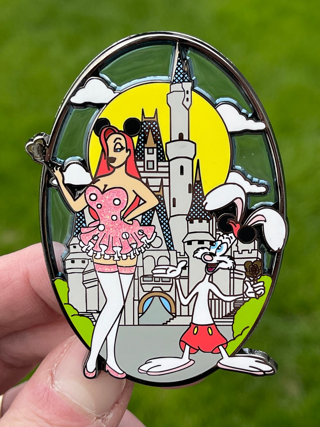 Roger Rabbit Fantasy D Pin Jessica & Roger Rabbit Magic Kingdom 3” Hard Enamel Fantasy Pin - Etsy