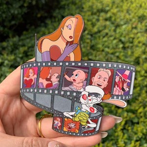 J/R Rabbit Filmstrip Series 4”-3mm Thick Fantasy Hard Enamel Pin