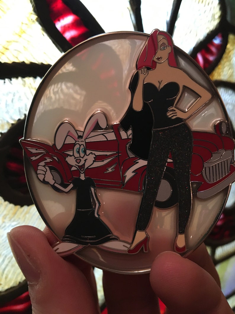 Greased Rabbits LE25 3\u201d Hard Enamel Pin