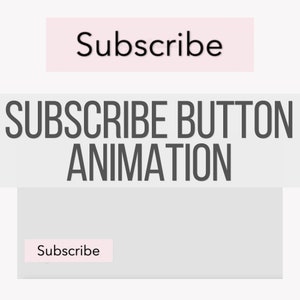 YouTube Subscribe Button - YouTube Video Animation - YouTube Graphics - YouTube Video Editing - YouTube Animation - YouTuber - Video Editing