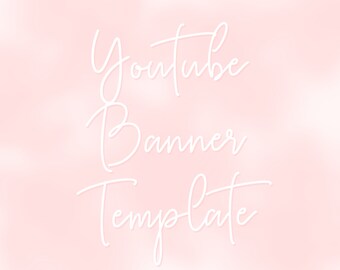 Editable Youtube Banner Youtube Banner Template Premade Etsy