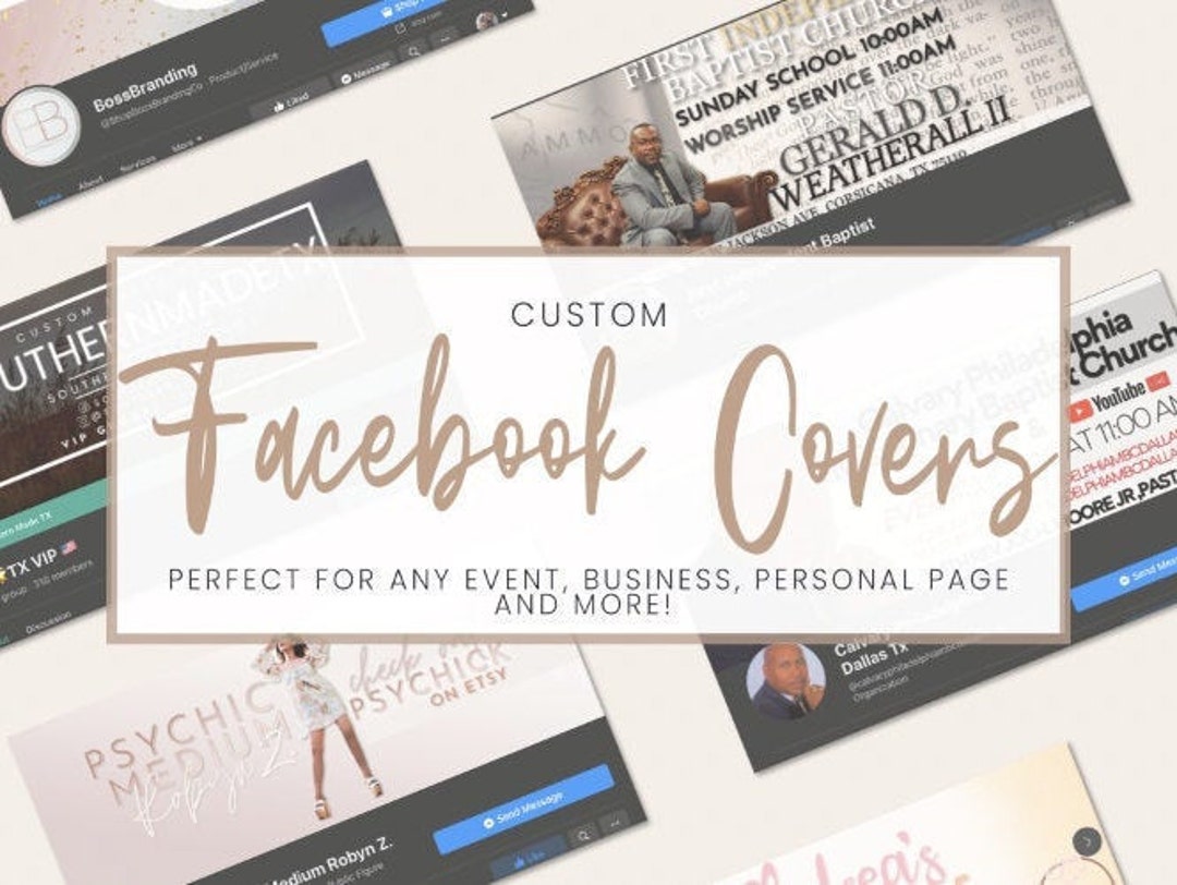 Custom Facebook Cover Facebook Event Cover Facebook Page Cover Facebook