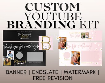 Custom YouTube Branding - Custom YouTube Banner - Custom YouTube Endslate - YouTube Outro - YouTube Banner - YouTube Designs - YouTuber