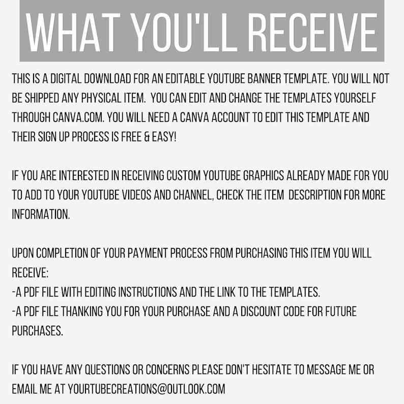 Youtube Banner Template Premade Youtube Channel Art Editable Youtube