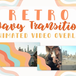 Colorful Video Transition - YouTube Video Transition - YouTube Video Overlay - Retro Video Transition - Colorful YouTube Graphic