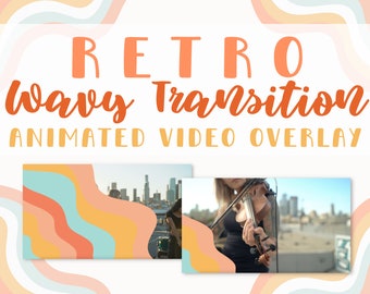 Colorful Video Transition - YouTube Video Transition - YouTube Video Overlay - Retro Video Transition - Colorful YouTube Graphic