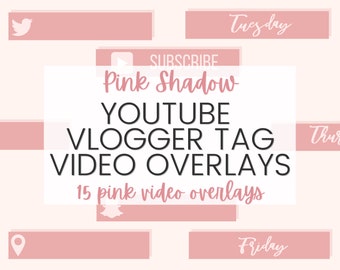 YouTube Video Overlay - YouTube Button - YouTube Vlogger Tag - YouTube Video Tag - YouTube Subscribe Button - YouTube Editing - YouTube