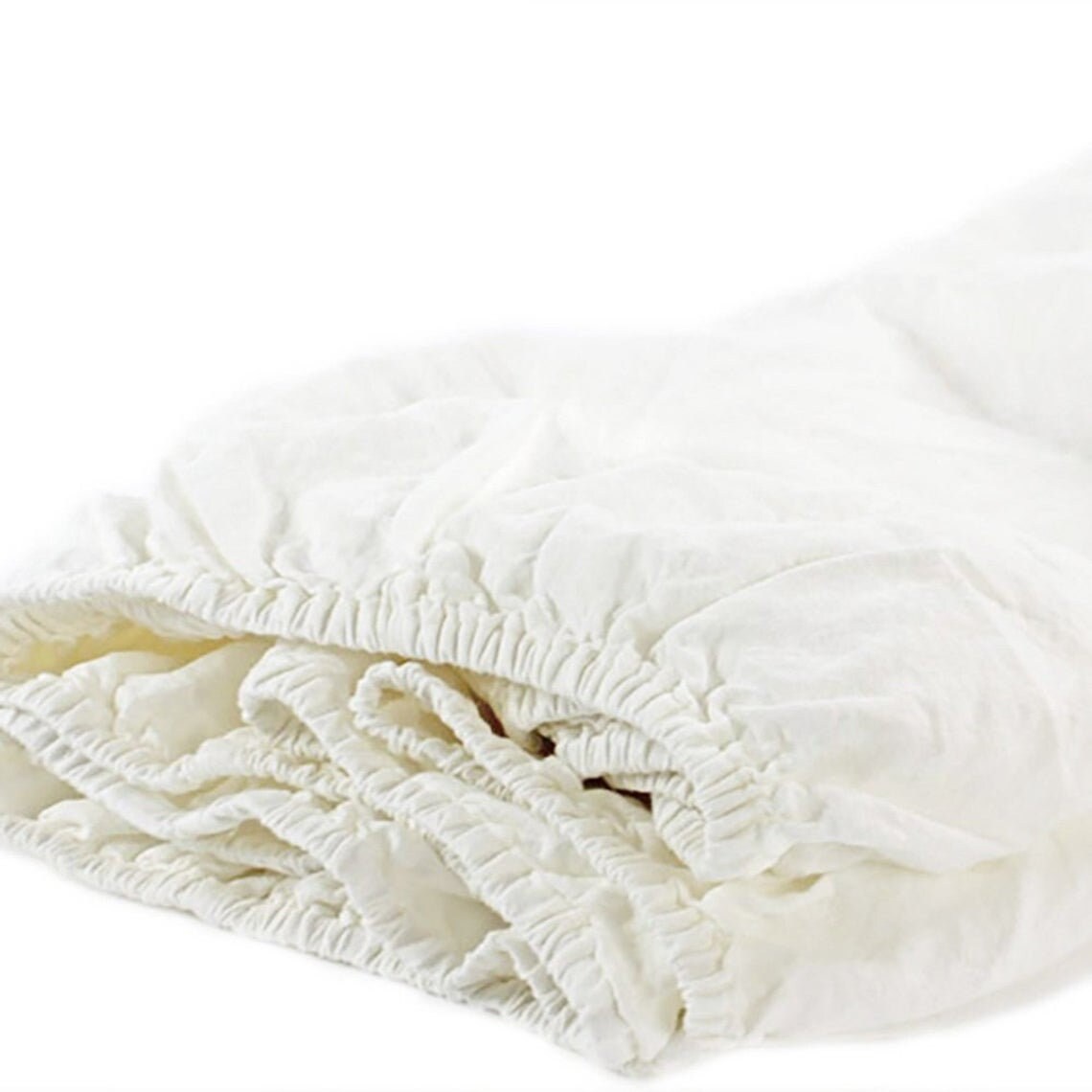 White Fitted Sheet / White Bedding Set With Two Pillow Cases / Etsy UK