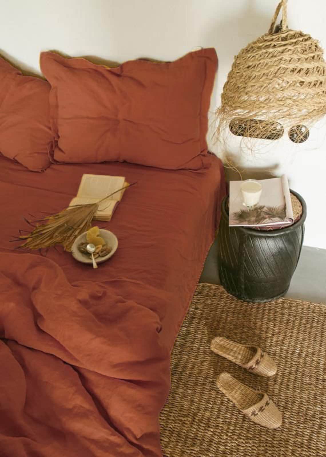 100 Cotton Duvet cover/burnt orange duvet cover/bohemian Etsy