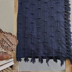 Dark navy throw cheap