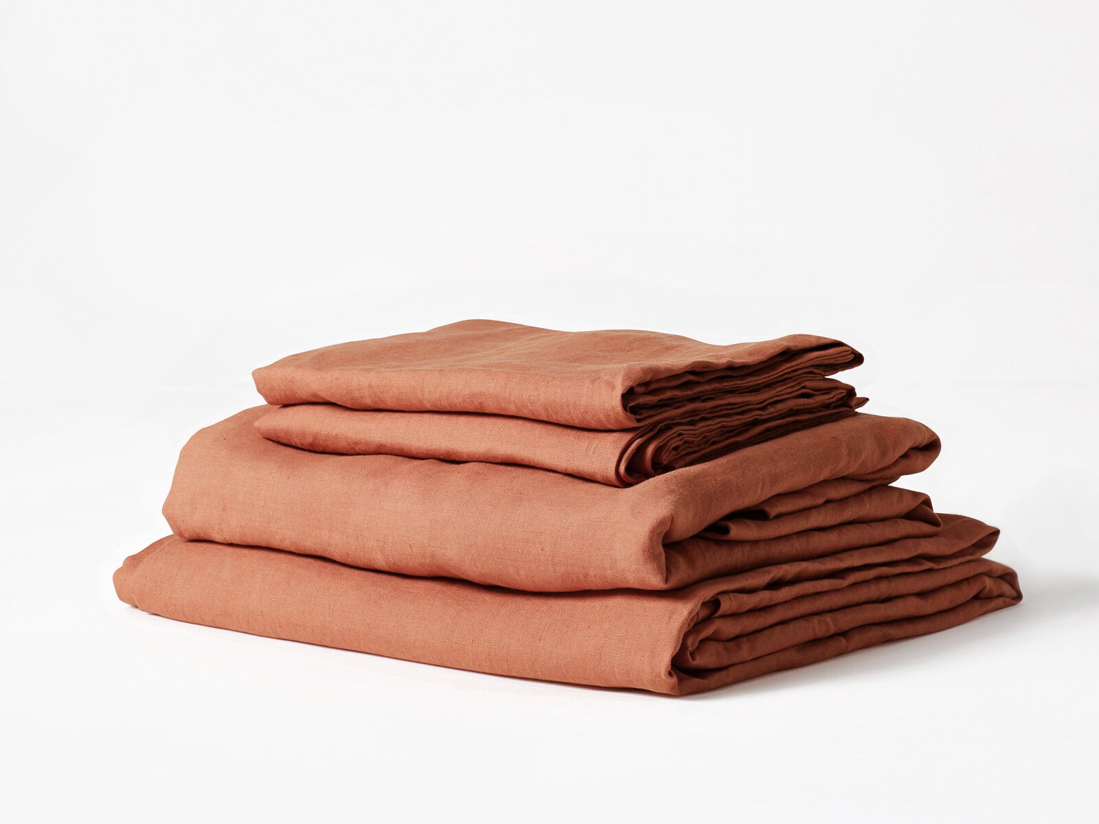 Linen 100 Clay Sheet Set / Clay Bedding Set / Linen Bedding Etsy