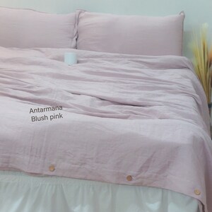 Multy Color Natural Linen Duvet Cover - Queen Duvet Cover - King Duvet Cover - Linen Bedding - Linen Bedding Set - Linen Duvet Set