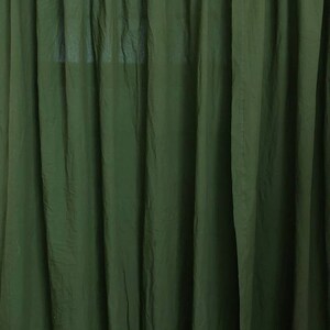 Bohemian Curtain,100% Cotton Window Curtains Drapes Door 2 Panels For Bedroom Boho Tassel Curtain Mossgreen Curtain Panel, Living Room