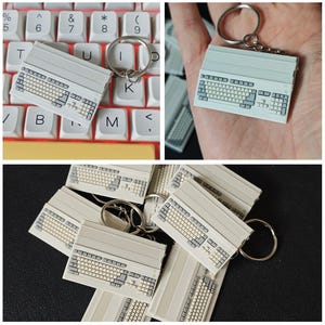 Retro home computer A500 keyring