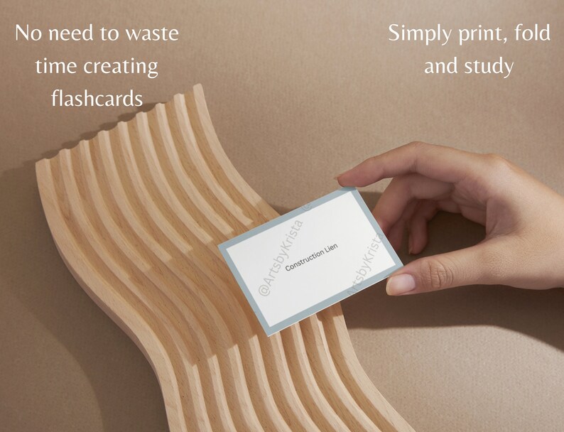 Real Estate Printable Flash Cards Etsy