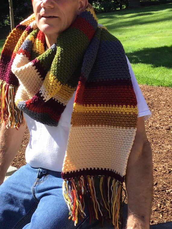 tom baker scarf pattern