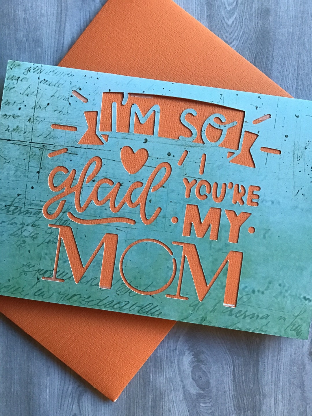 Im so Glad Youre My Mom Greeting Card / Mothers Day Card - Etsy