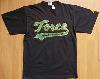 Vintage 1990s Nike Force Basketball T-Shirt Deadstock Air Force Basketball Jersey Shirt Made in Greece Size M fits L
