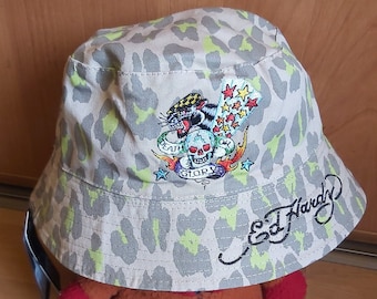 Vintage Y2K Deadstock Brand New Adults Unisex Camo Ed Hardy Bucket