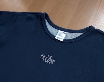 Vintage blauwe nike trui hotsell