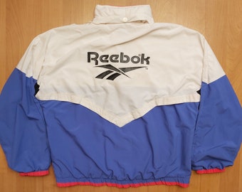Size L Reebok big logo vintage 90s sweatshirt jacket