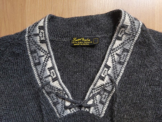 Vintage Baby Alpaca Women's Ethnic Pullover Sweat… - image 3