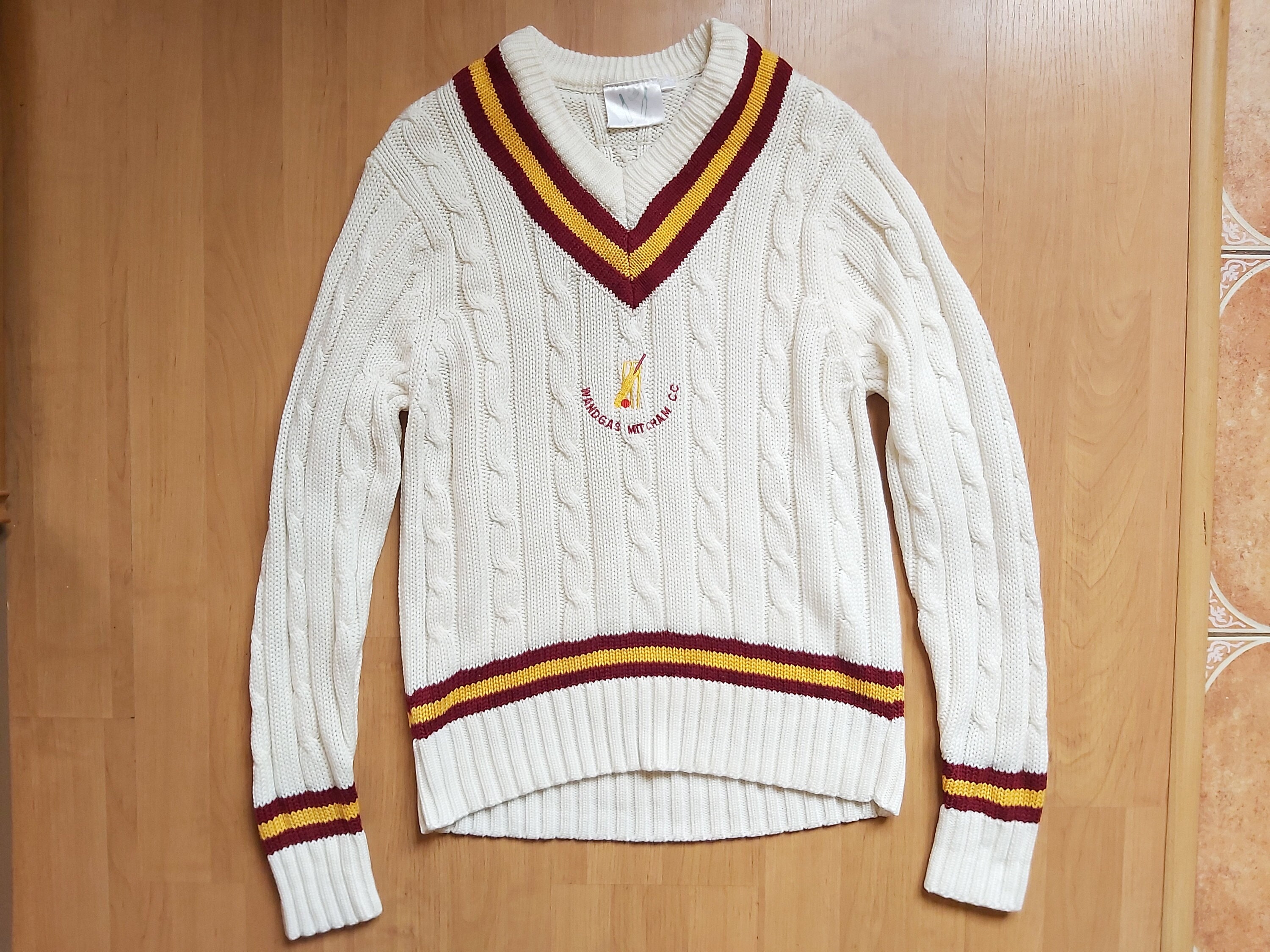 vintage cricket jumper