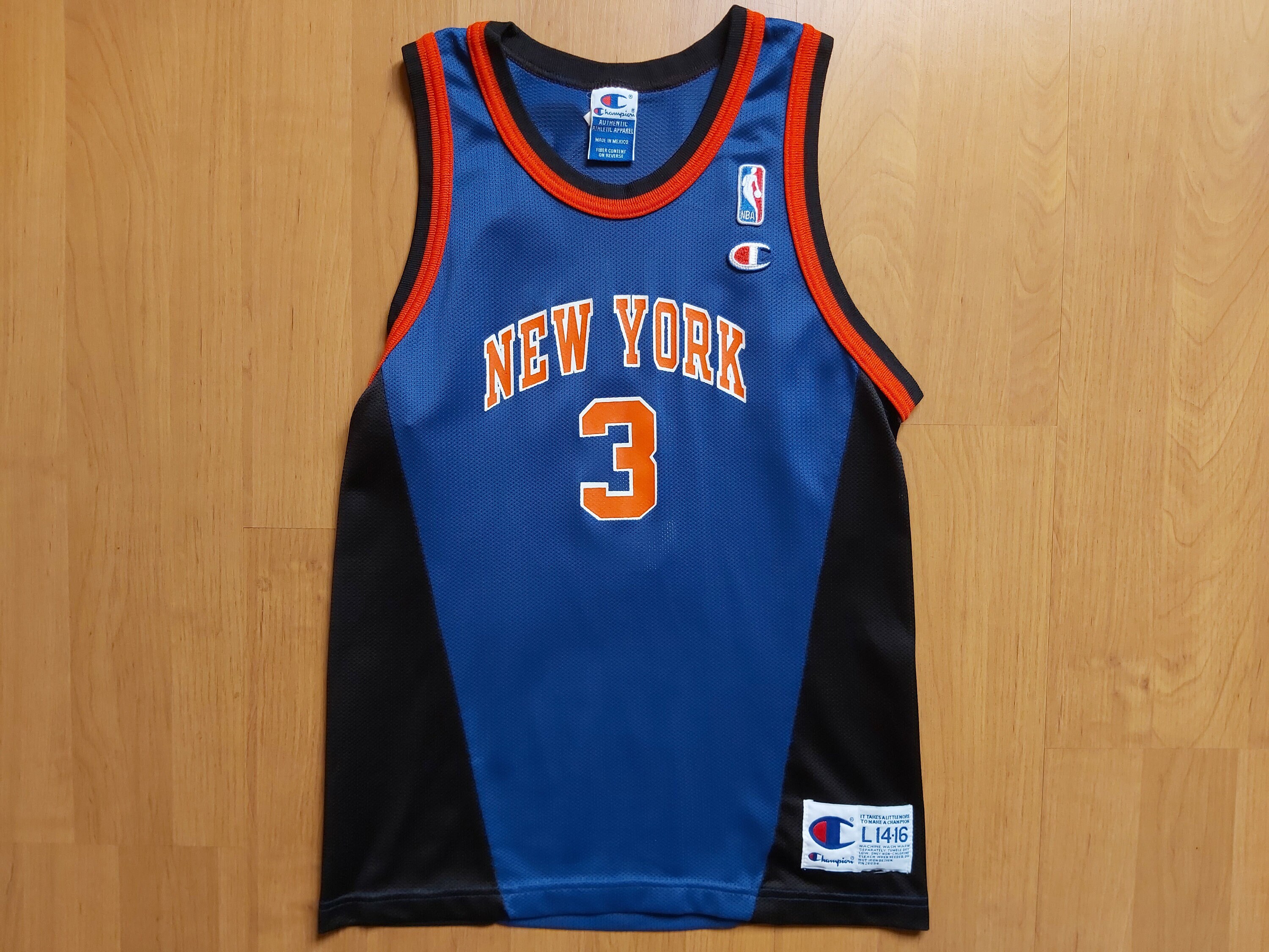 John Starks Signed New York Knicks Blue Jersey (JSA COA) 1994 NBA
