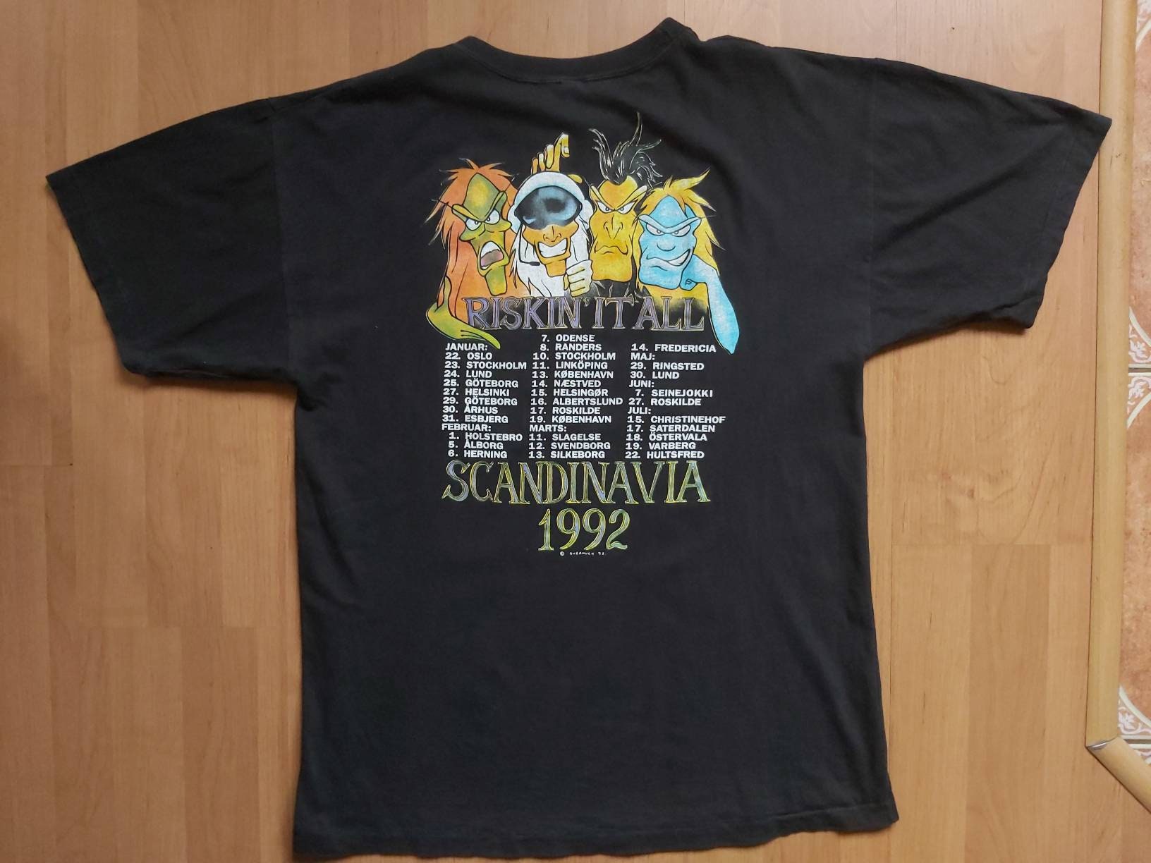 Vintage 1992 D-A-D It All Scandinavia T-shirt -