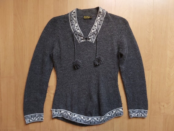 Vintage Baby Alpaca Women's Ethnic Pullover Sweat… - image 1