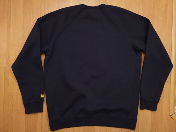 Vintage Y2K Carhartt Chase Sweatshirt Navy Blue C… - image 5
