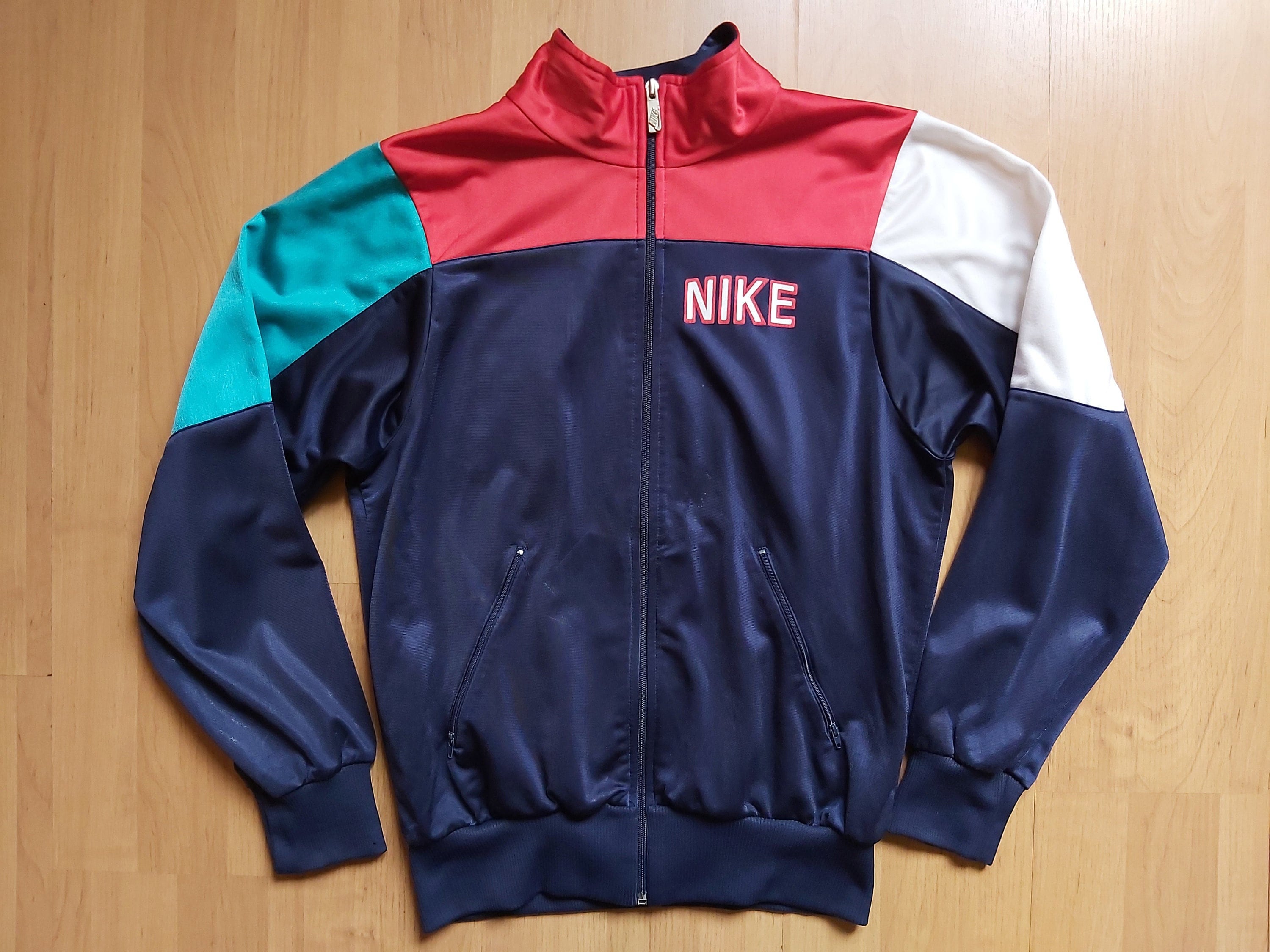 Vintage Nike Spell Out Zip Track Top Tracksuit Etsy