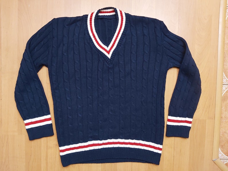 cable knit cricket jumper
