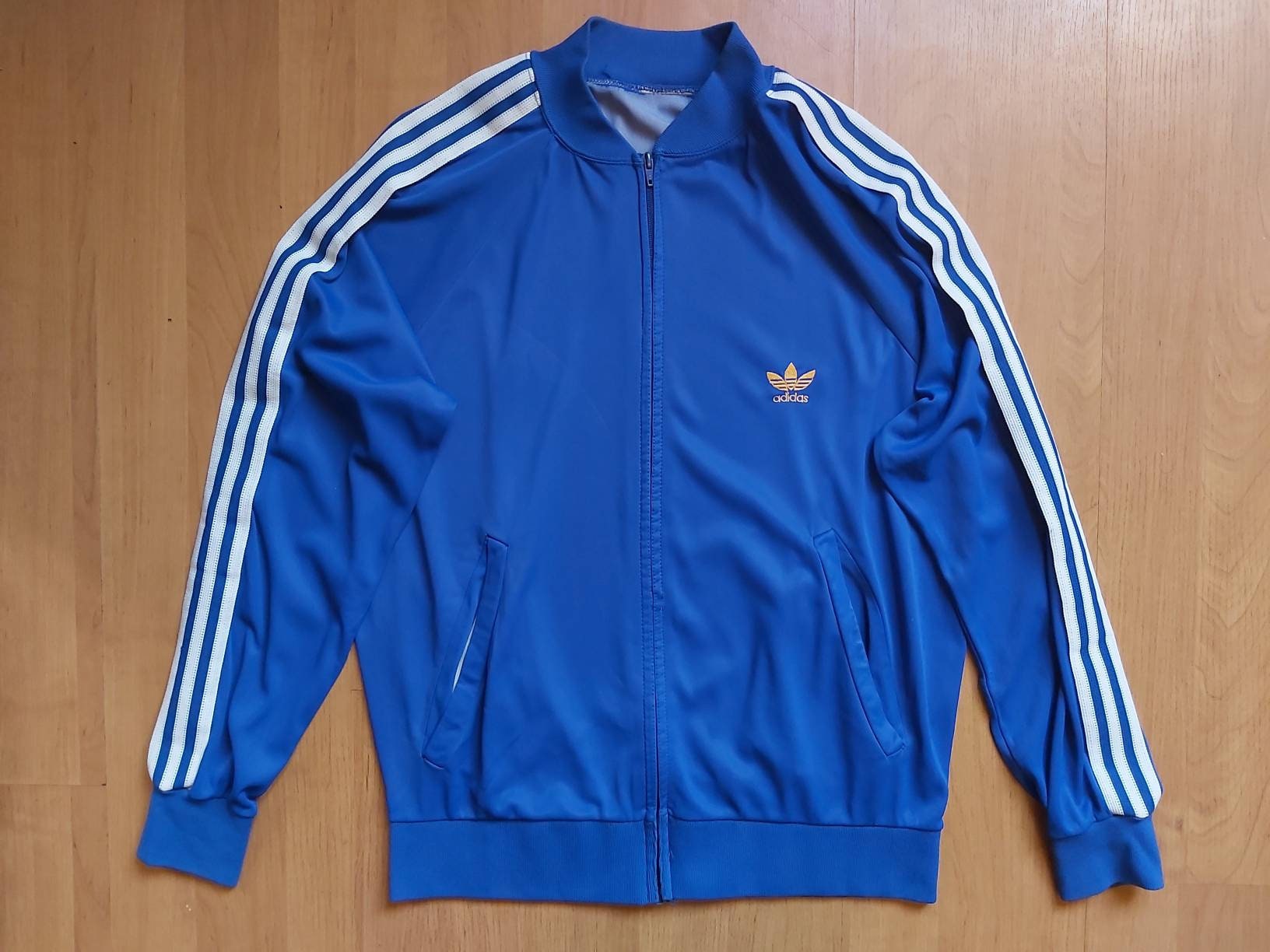 Vintage 1970s Adidas ATP Keyrolan Zip Up Track Top Blue | Etsy