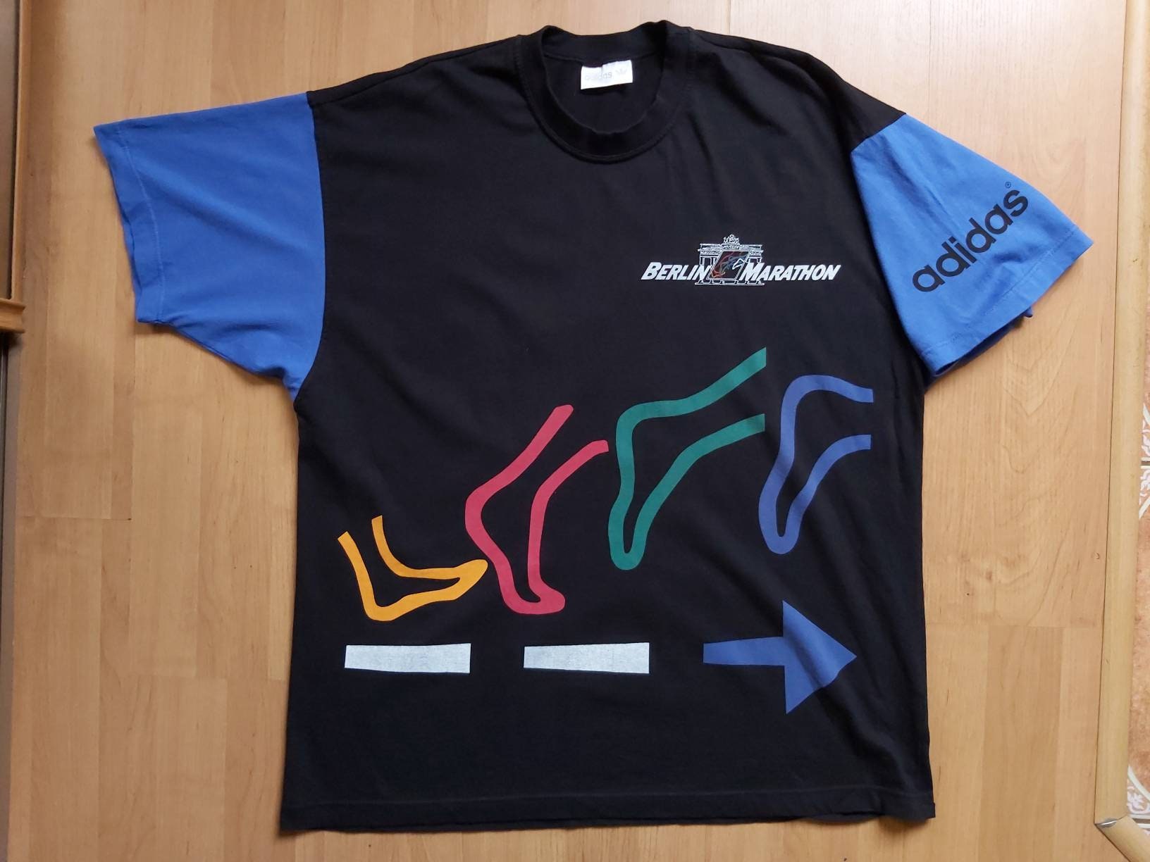 bøf Forbavselse Konsekvenser Rare Vintage Adidas Berlin Marathon T-shirt Adidas Trefoil - Etsy