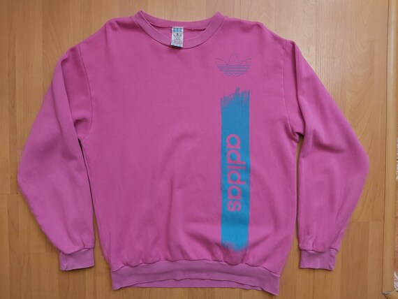 Geaccepteerd dienen Bijdragen Vintage 1980s Adidas Trefoil Crewneck Sweatshirt Pink - Etsy