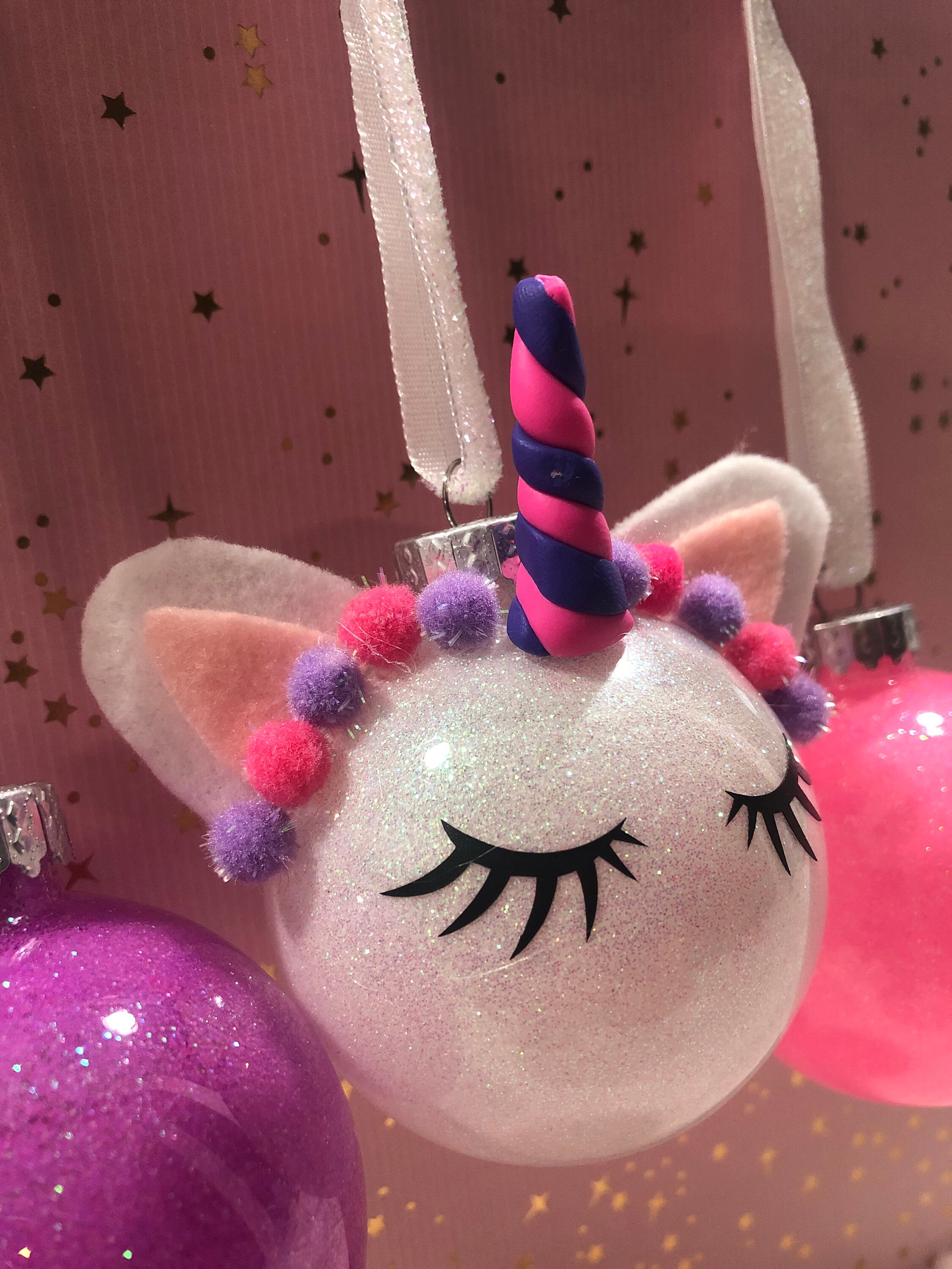 Unicorn Christmas Ornaments / Unicorn Tree Ornaments Etsy UK