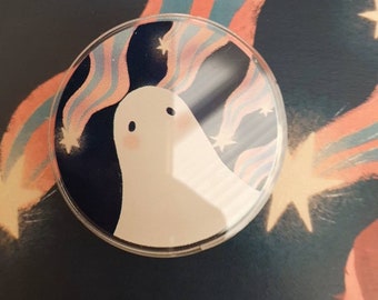 Ghost and Stars Pin