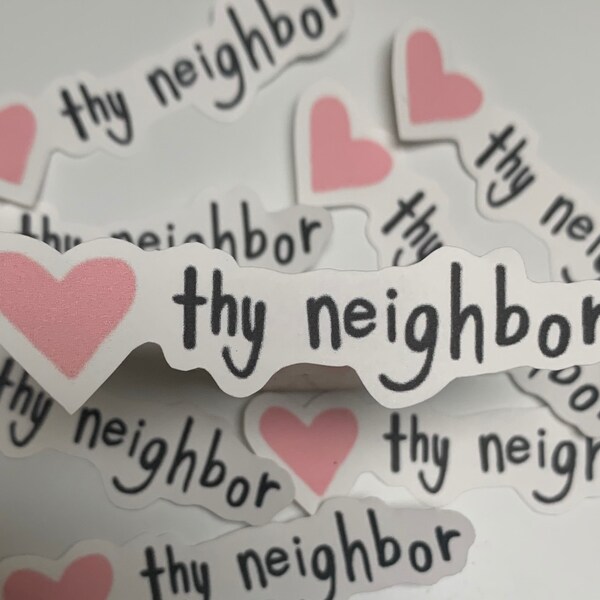 Love Thy Neighbor - Etsy