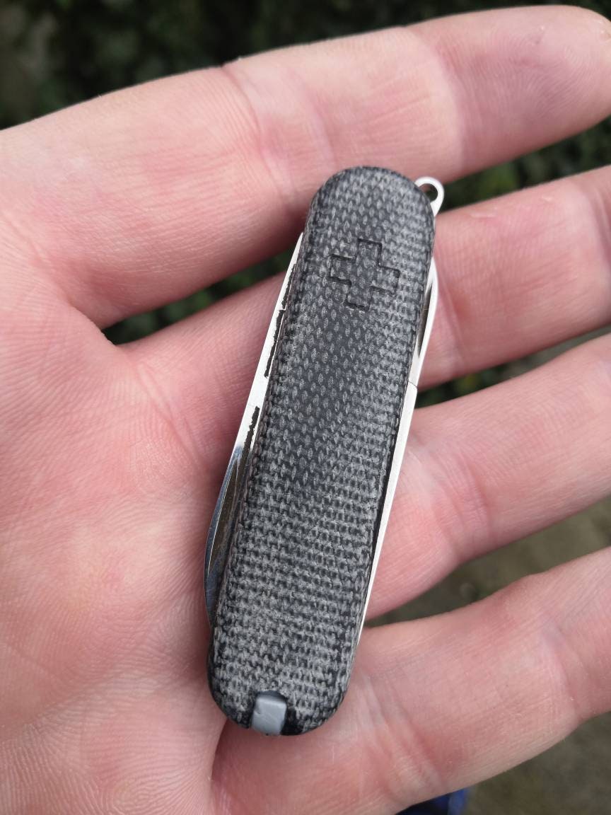 58mm Black Micarta Scales for Victorinox Swiss Army Knife. Etsy