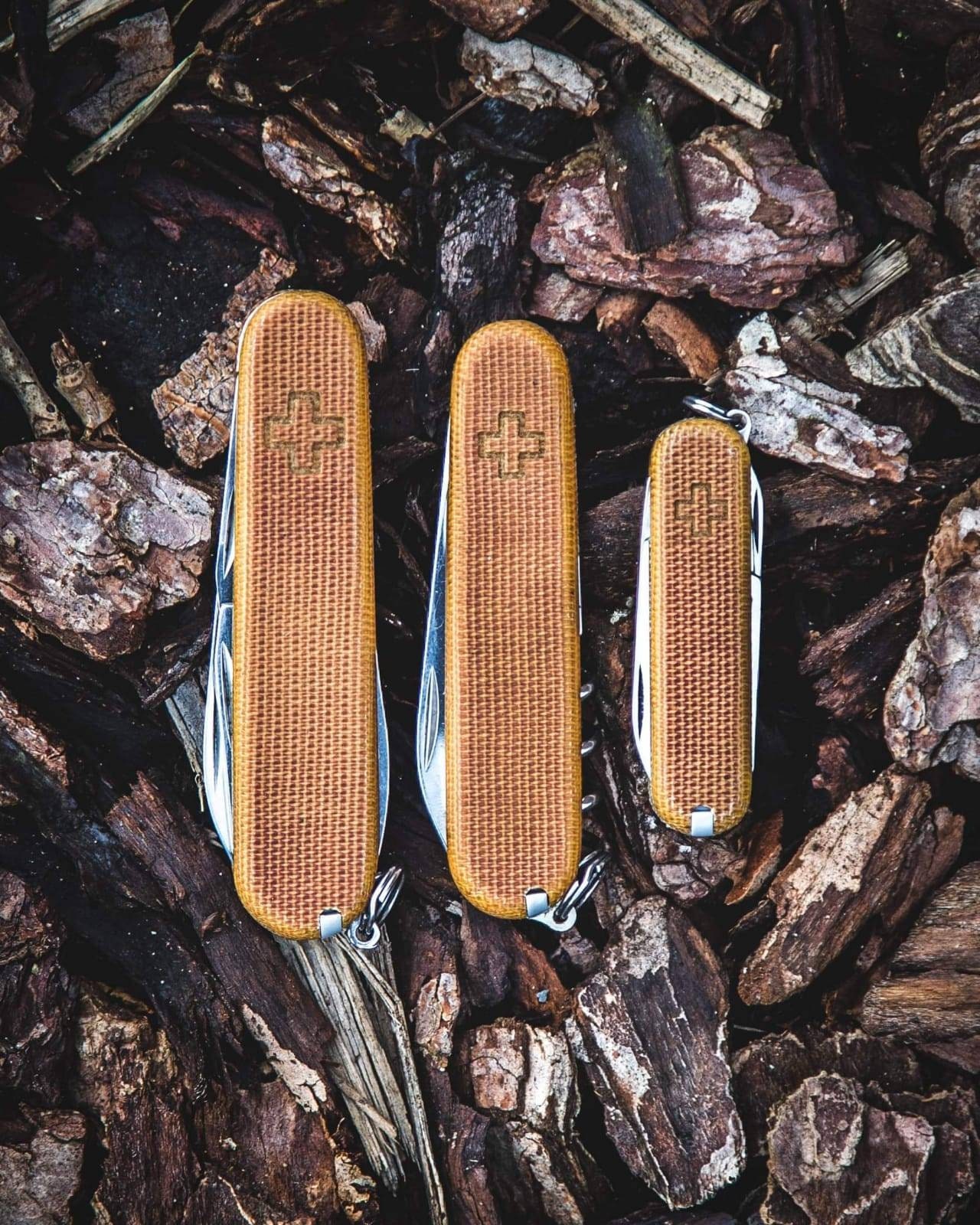 Natural Micarta Scales. Various sizes. Made to replace Swiss Pocket K…