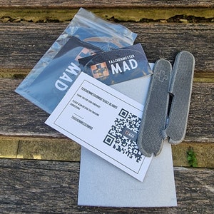 Black Standard Micarta Scale Blanks. Suitable for Victorinox. Diy Finishing Required.