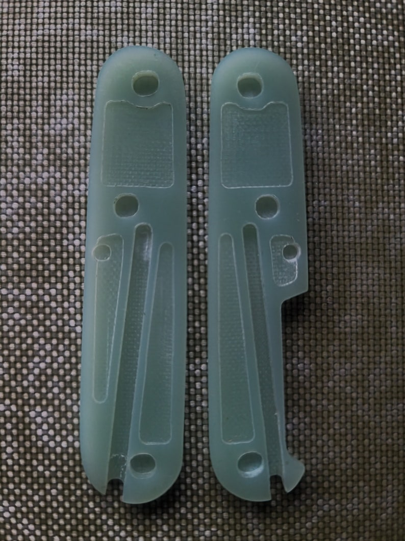 Jade G10 Scales Handles Glowing Cross custom replacement handles Suitable for 91mm Victorinox. image 7