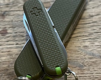 G10 texturé olive - Convient pour Victorinox.