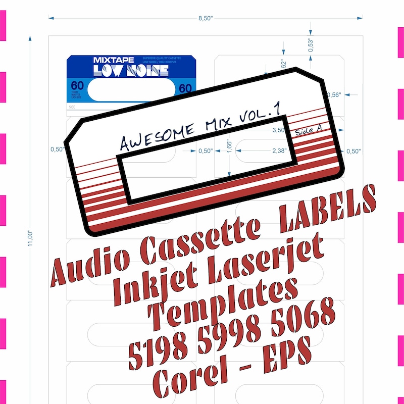Cassette Labels Etsy